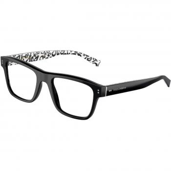 Dolce & Gabbana DG3362 3389 Armazones para Hombre Negros, Lentes Recetadas Para Hombre Negros, Gafas Recetadas para Hombre Negras