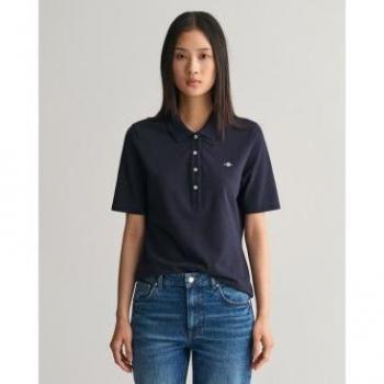 Polo de piqué Shield para mujer de Gant