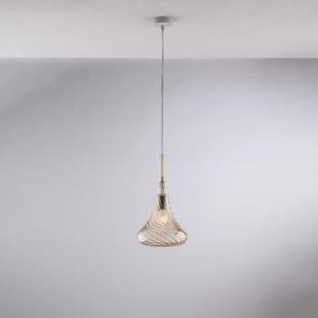 Lámpara de Araña Moderna Ámbar 1 Luz E27