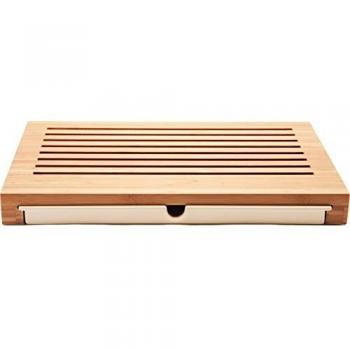 Alessi | GAG02 Sbriciola Tabla de Cortar de Bambú con Recogedor