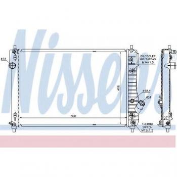 Radiador de refrigeración del motor NISSENS 61687