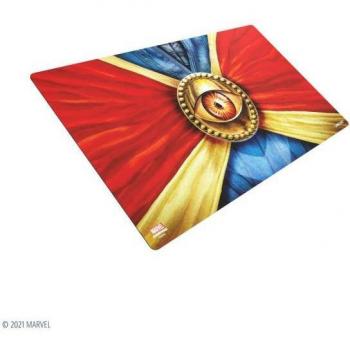 Marvel Champions Game Mat Doctor Strange - Juego de mesa, diseñado para el juego Marvel Champions, presenta ilustraciones del personaje Doctor Strange, superficie antideslizante, tamaño optimizado para cartas y componentes del juego, bordes cosidos para