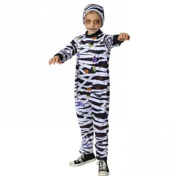 Disfraz de Momia Chuli blanco y negro para niño