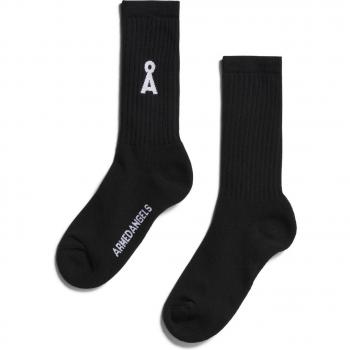 ARMEDANGELS Saamus Bold Organic Cotton Socks - Black - EU 39-42
