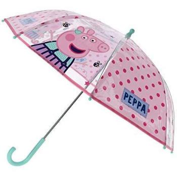 Paraguas manual transparente 42cm de Peppa Pig