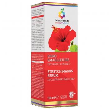 Sérum Antiestrías Colours Life 100ml, acción exfoliante y suavizante, textura ligera y de fácil absorción