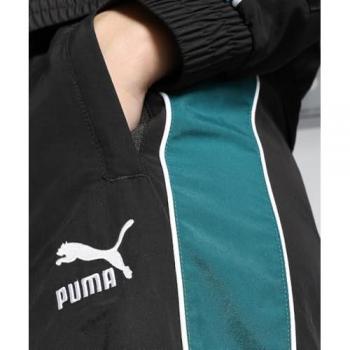 Pantalones Deportivos Puma T7 Play Paris Mujer M Negro Sostenibles Nylon Reciclado