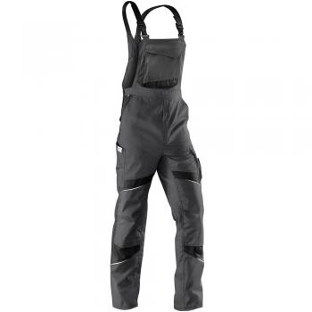 Pantalón de Trabajo Latzhose Activiq Alto Talla 54, Color Antracita/Negro