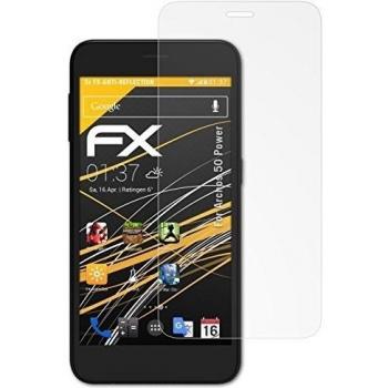 atFoliX Película Protectora Compatible con Archos 50 Power Lámina Protectora de Pantalla, antirreflejos y amortiguadores FX Protector Película