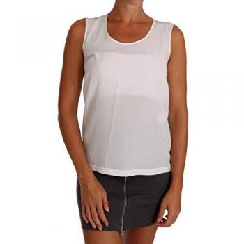 Dolce & Gabbana - - All - White Silk A-line Sleeveless Blouse T-Shirt Top - IT48 | XL