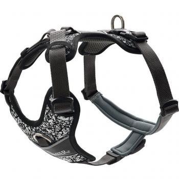 Arnés para Perro Hunter Divo Reflectante Negro/Gris Talla S (45-56 cm)