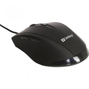 Sandberg Office - Raton con Cable USB, Negro