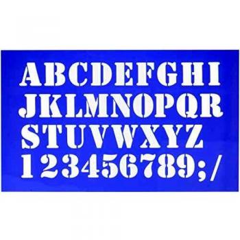 Plantilla Estarcido 42x25 cm Abecedario Industrial Letras Mayúsculas 4 cm