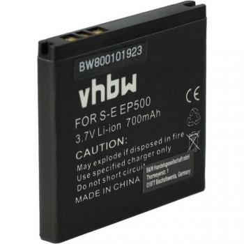 Batería Li-Ion 700mAh 3,7 V Compatible con Sony-Ericsson U5, U5i Vivaz, U5i Cosmic, U5a Vivaz, Kurara, Vivaz, Vivaz Pro Sustituye la batería: EP500.