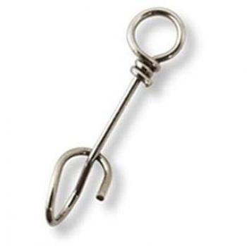 Mustad Fastach - Juego de 12 terminales de Pesca, Color Negro, Talla 2