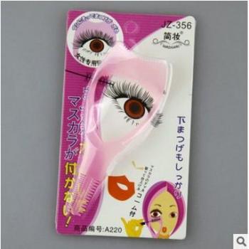 dersoning Cosmetic Mascara Eyeliner guía Eyelash Comb Applicator Helper