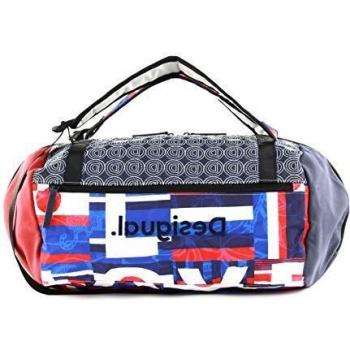 Desigual Duffle Backpack Tubular Duffle Backpack Royal