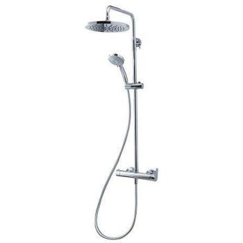 Galindo Nine 46250100 Columna de ducha mezcladora Rociador 200mm con accesorios de ducha Plata Cromado