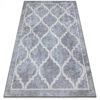 Alfombra Lavable Miro 51639.805 Enrejado Antideslizante - Gris 160x220 cm
