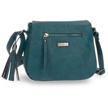 Pepe Jeans Croc Bolso Bandolera, 23 cm, 4.6 litros, Verde