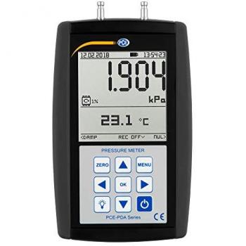 PCE Instruments Differential Pressure Manometer with Data Logger PCE-PDA 1L for Gases and Liquids