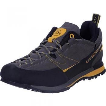 Calzado de Montaña La Sportiva Boulder X, Enfoque Duradero, Multicolor (Gris/Amarillo), Talla 46 EU