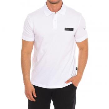Plein Sport Men's Short-Sleeved Polo Shirt PIPS507 in White