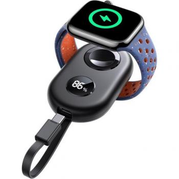 Cargador Inalámbrico Joyroom JR-W09 3W con Powerbank de 2500mAh y Cable USB-C para Apple Watch - Negro