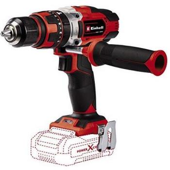 Einhell Taladro percutor TE-CD 18/48 Li-i-Solo Power X-Change - 18 V, 23 ajustes de par, 2 velocidades, función de taladrado de impacto, control de velocidad, LED, suministrado sin batería o cargador