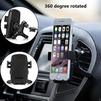 Car Air Vent Mount, soogoo universal para smartphone soporte coche con un botón de liberación rápida para iPhone 6 6S 5S 5, iPod Touch, Samsung Galaxy S5/S4 y Otros Dispositivos Unto 3 pulgadas de ancho