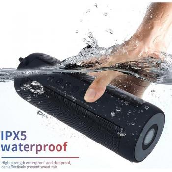 Altavoz Bluetooth Portátil T2 Inalámbrico con Sonido Envolvente Estéreo e Impermeable para Exteriores