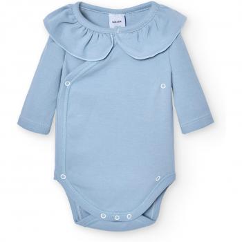 Pack de 2 bodys cruzados con cuello volante para bebé Babidu