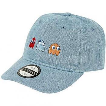 Pac Man Ghost Unisex Gorra Azul One Size, 100% algodón,