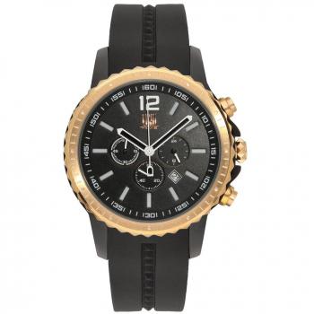 Light time quartz watch chronograph display and silicone strap l161b