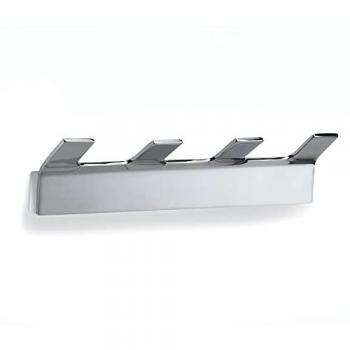 Percha Múltiple de Baño Gedy en Cromo y Latón, Color Gris/Plata