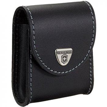 Marca Victorinox. Zubehör Gürteletui Leder Navaja, VICTORINOX Lederetui GolfTool mit Metallklammer, Negro, estándar