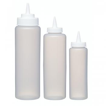 KitchenCraft Set de 3 Biberones de Cocina de Plástico Libre de BPA