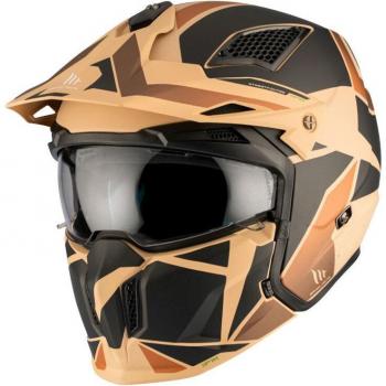 Casco de Moto Cross Transformable con Pantalla y Mentonera Extraíble MT Helmets Streetfighter Sv P1R (Ece 22.06)