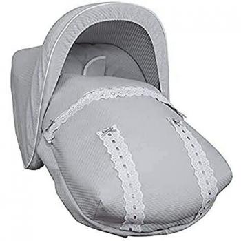 Babyline Saco Portabebé Classic Gris - Saco Portabebé con capota y cubrearnés de regalo