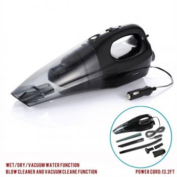 Keynice 85W Húmedo y Seco Práctico Coche Aspirador y Soplador con 4 Metros de Cable Funciona con La Toma del Mechero a 12V-Negro