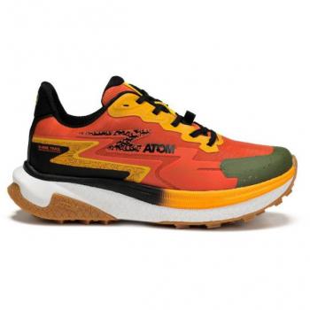 Zapatillas de senderismo Atom by Fluchos AT160 Shark Trail Ion Blast Orange, color naranja, talla 41, con tecnología de amortiguación avanzada y suela antideslizante