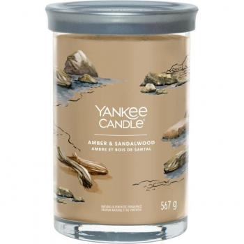 Yankee Candle Amber & Sandalwood Large Tumbler Scented Candle 567g with Double Wicks