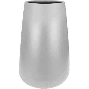 Maceta de plástico Pure Cone alta 55 cm blanca Ø 55 cm