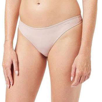 Tanga Calvin Klein Sheer Marquisette Rosa Claro XS - Microfibra Sostenible
