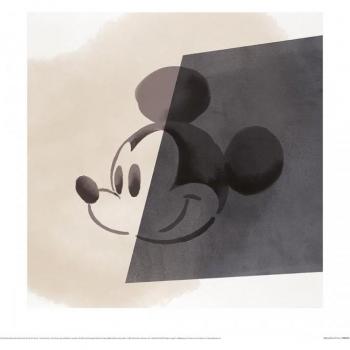 Póster Disney Mickey Mouse 40cm x negro/crema