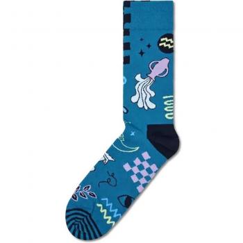 Happy Socks Aquarius Sign Crew Length Printed Socks