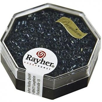 Perlas Miyuki Delica 10/0 Arcoíris Transparente Zafiro - 9 g