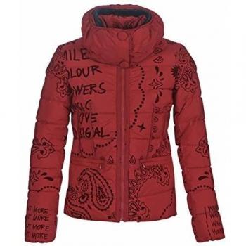 DESIGUAL Sunna Abrigos Mujeres Rojo - EU 46 - Plumas