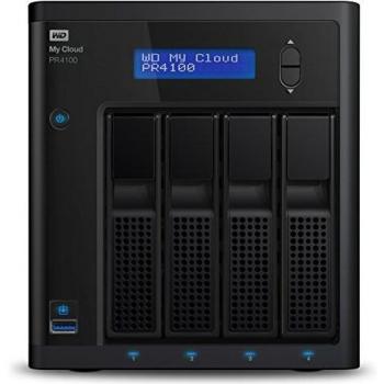 WD 40 TB My Cloud Pro PR4100 Pro Series 4-Bay Almacenamiento en red - NAS - WDBNFA0400KBK-EESN