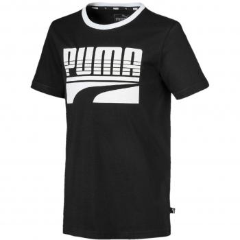 Puma Rebel Bold tee B Camiseta, Niños, Negro Black, 128